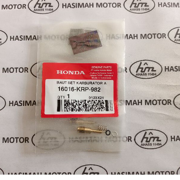 SCREW SET A HONDA BEAT KARBU, VARIO 110 KARBU, SCOOPY, SPACY - KODE PART: 16016KRP982