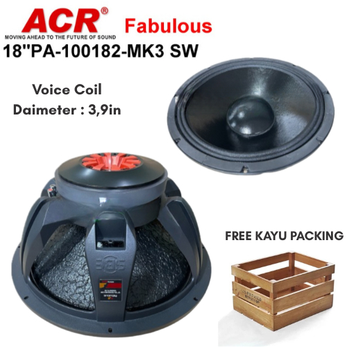 Komponen Speaker ACR Fabulous 18 Inch PA 113182 MK3 SW / ACR Fabulous 18in