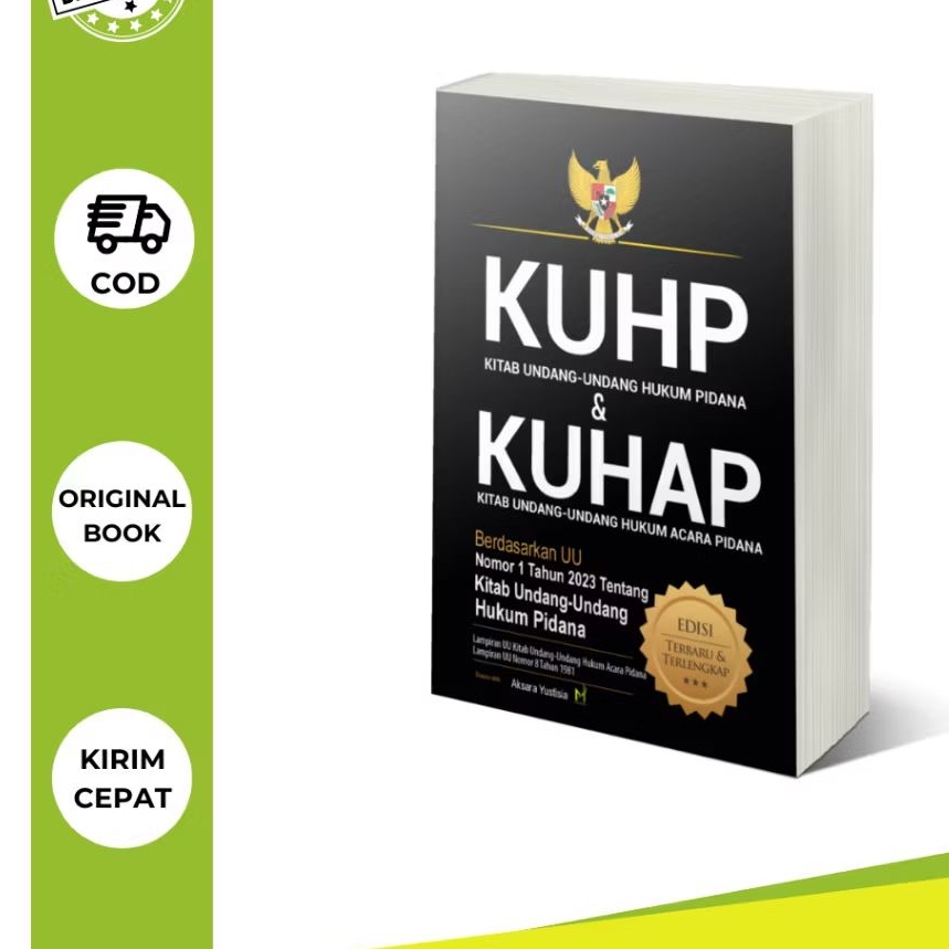 BUKU KUHP DAN KUHAP EDISI TERBARU DAN TERLENGKAP (2024-2025)