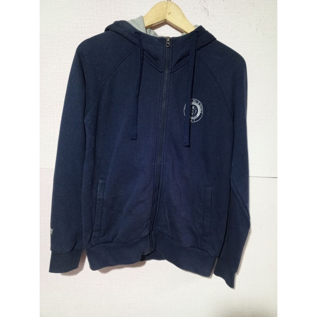 Baju sweater Hoodie lengan panjang kolon sport size M second