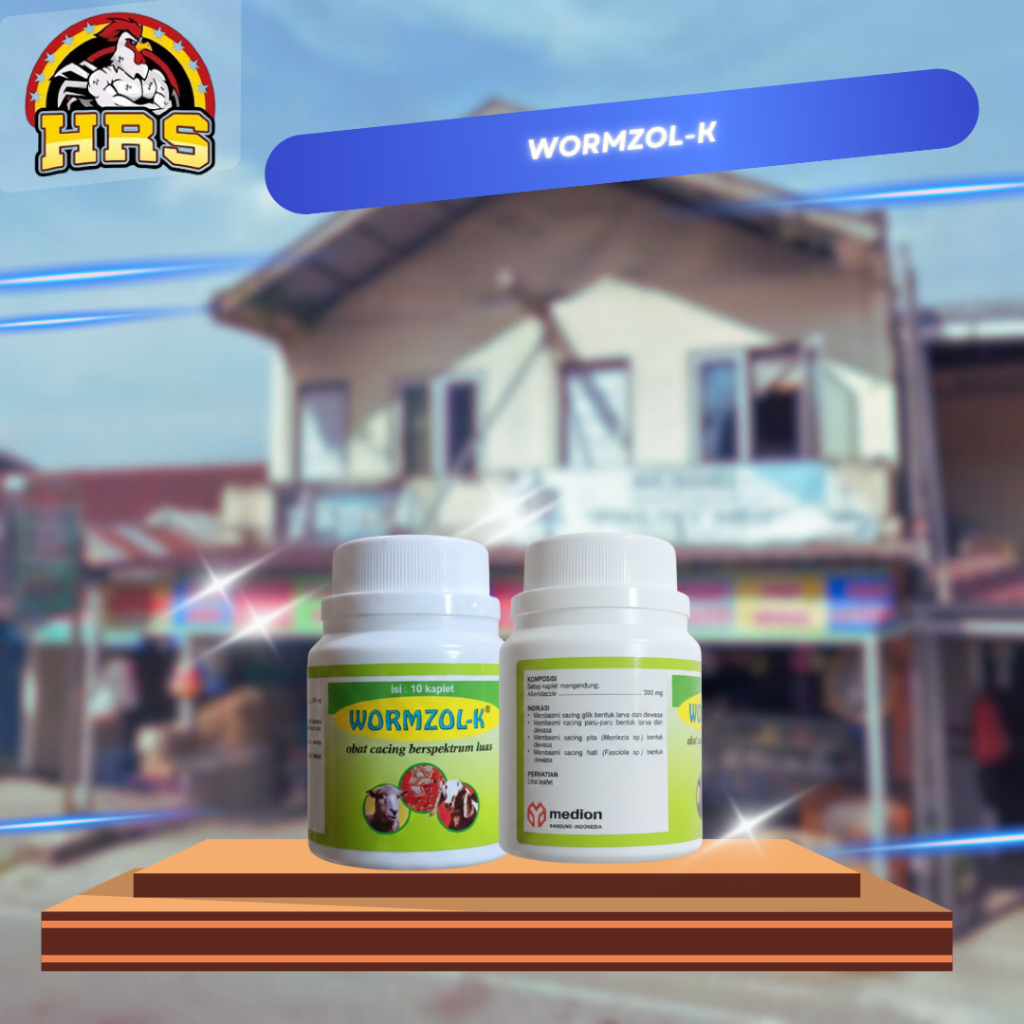 Wormzol K Obat Cacing Kambing Domba 10 Kaplet