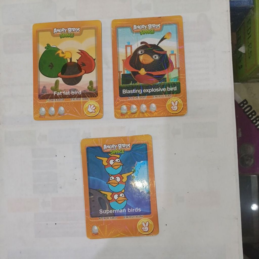 Angry Birds Space hologram "Trading Card Game"