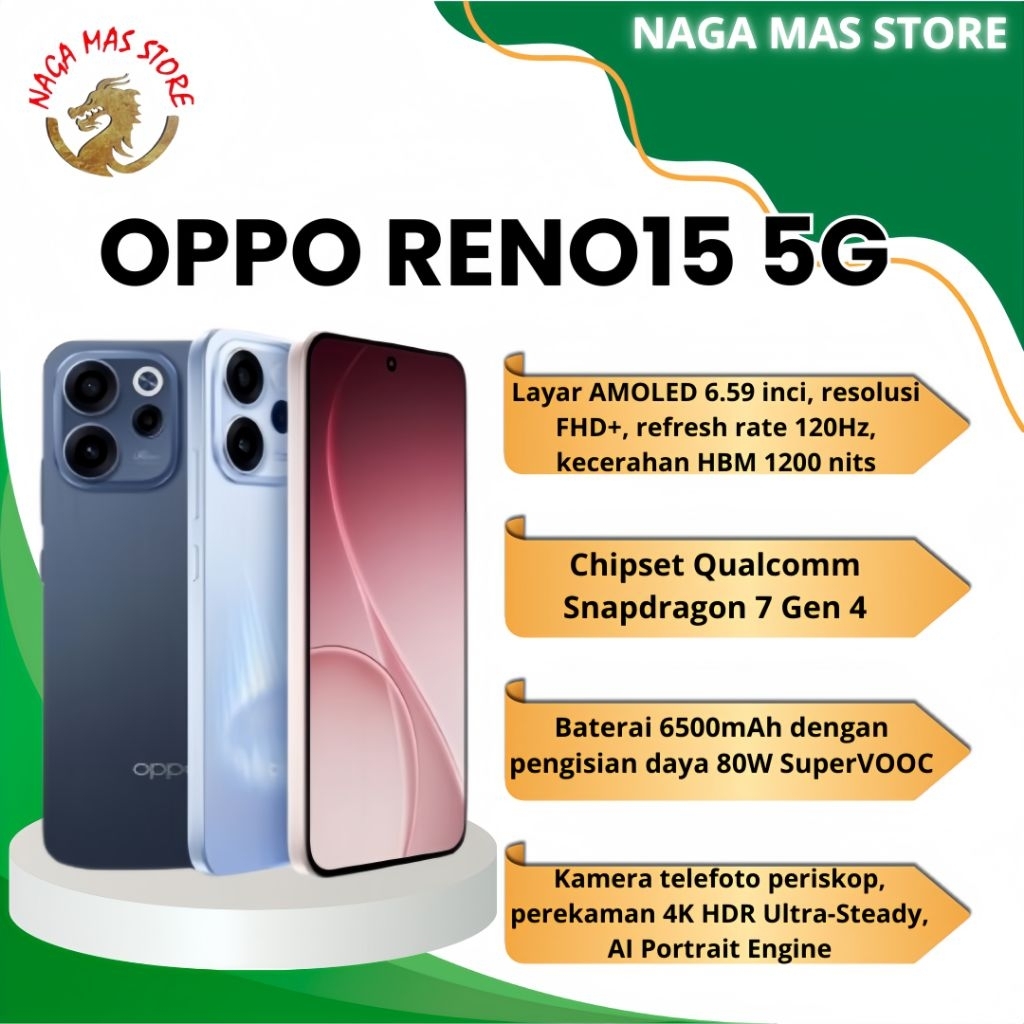 OPPO RENO15 5G 8GB/256GB & 12GB/256GB