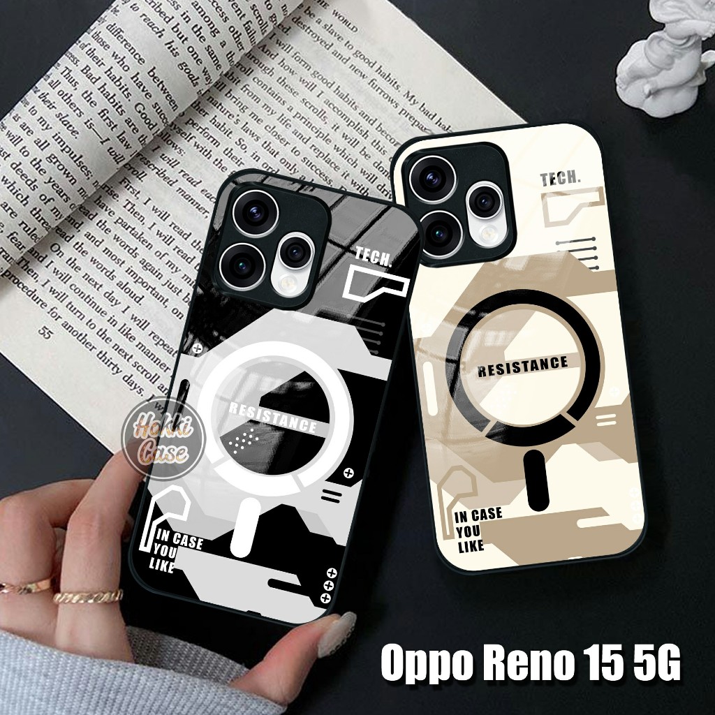 Case Oppo Reno 15 - Softcase Glass Oppo Reno 15 5G - Casing Oppo Reno 15 5G - Kesing Hp Oppo Reno 15