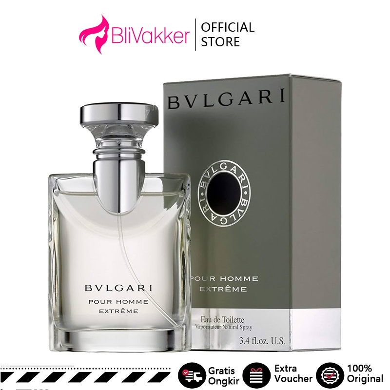 100% Original Parfum Bvlgari Pour Homme Extreme Eau De Toilette Man 100Ml