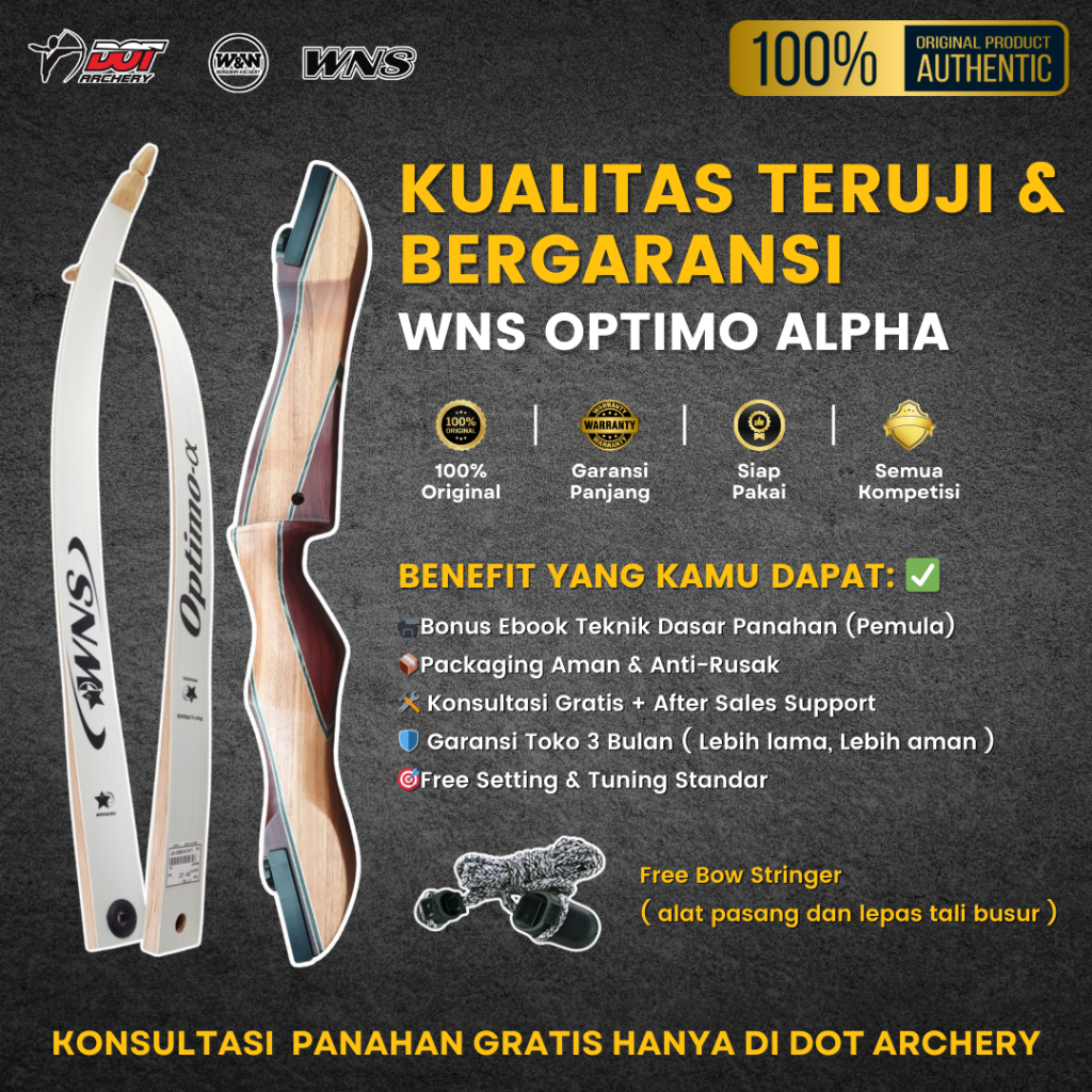 Busur Panahan Wns | Bowset Wns Optimo Alpha by Win&win Korea Original | Pemula & Profesional