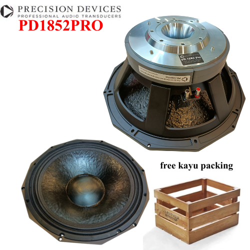 KOMPONEN SPEAKER SUBWOOFER 18 INCH PD1852PRO DOUBLE MAGNET PD 1852 PRO FREE PACKING KAYU