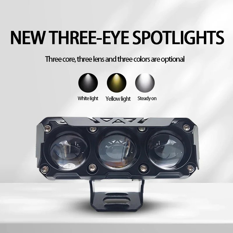 Lampu Sorot Tembak Mobil Lampu LED Tembak Sorot D3 SQL Lampu Tembak Sorot LED Laser 3 Mata 80 Watt 2
