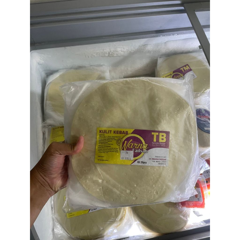 WARNA Tortilla Kulit Kebab TB 25 cm isi 20 pcs