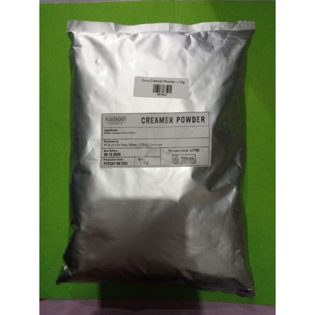 Flavorshot Dairy Creamer Powder (bubuk krimer susu), netto 1 kg