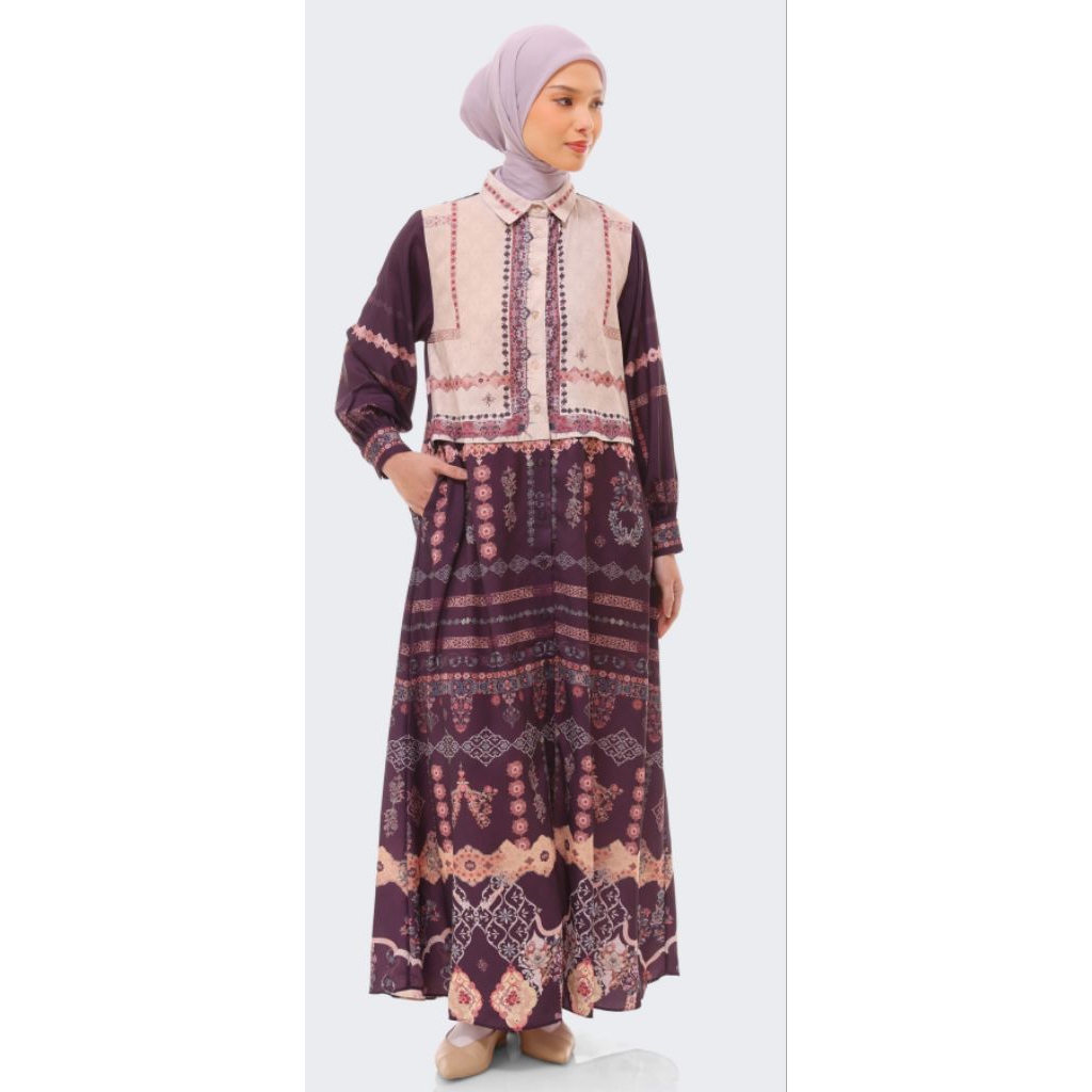 Saiba Dress Riamiranda Lentera Baju Lebaran RM Raya 2026 Ria Miranda Abaya Wanita Kaftan