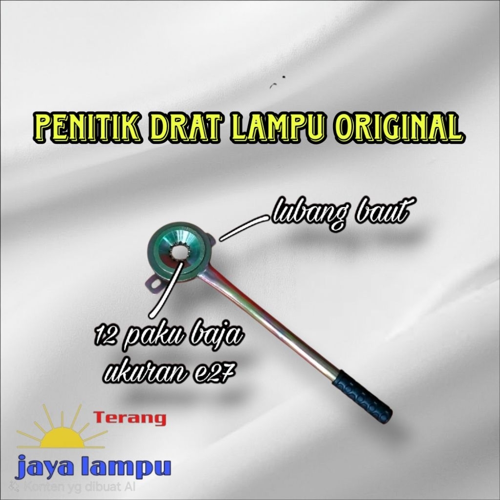 penitik/pengunci drat lampu original drat e27