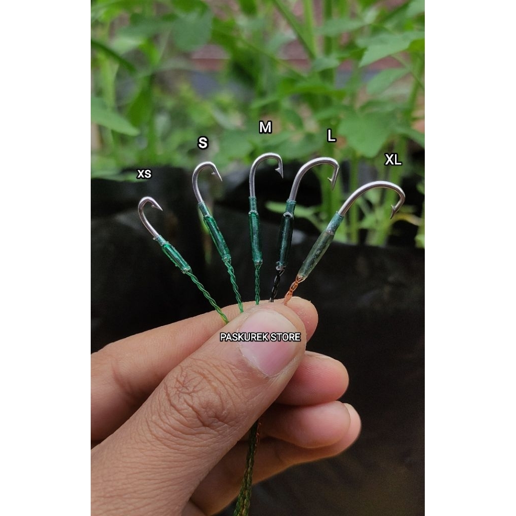 kail pancing belut tajam bahan baja anti karat