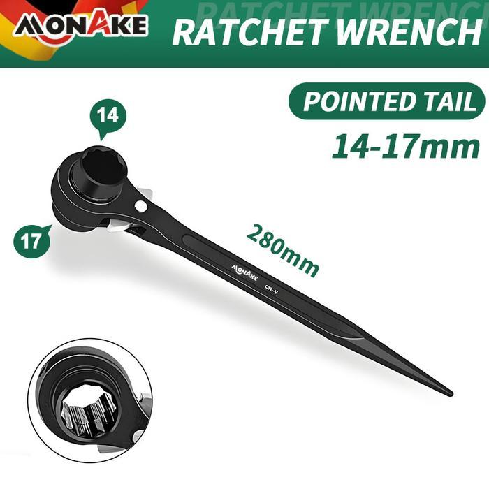 MONAKE Double Rachet Ring Kunci Pas 12mm-24mm