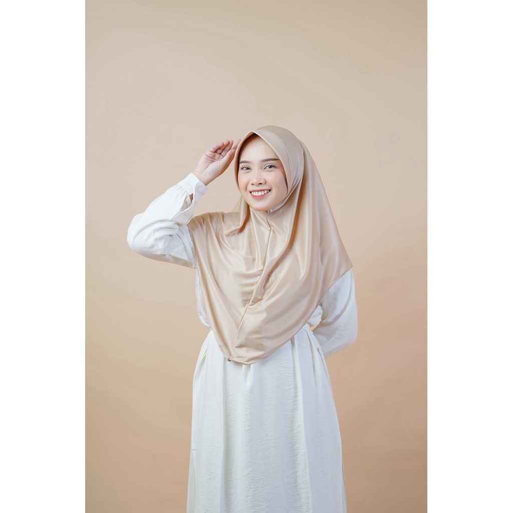 Bergo Hamidah/Bergo Pet Jersey/Jilbab Pasang/Jilbab Instan