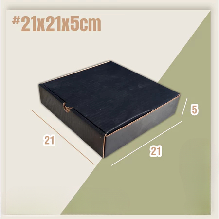 Kotak Pizza Box Hampers Dus Hitam Box Unik 21x21x5 cm