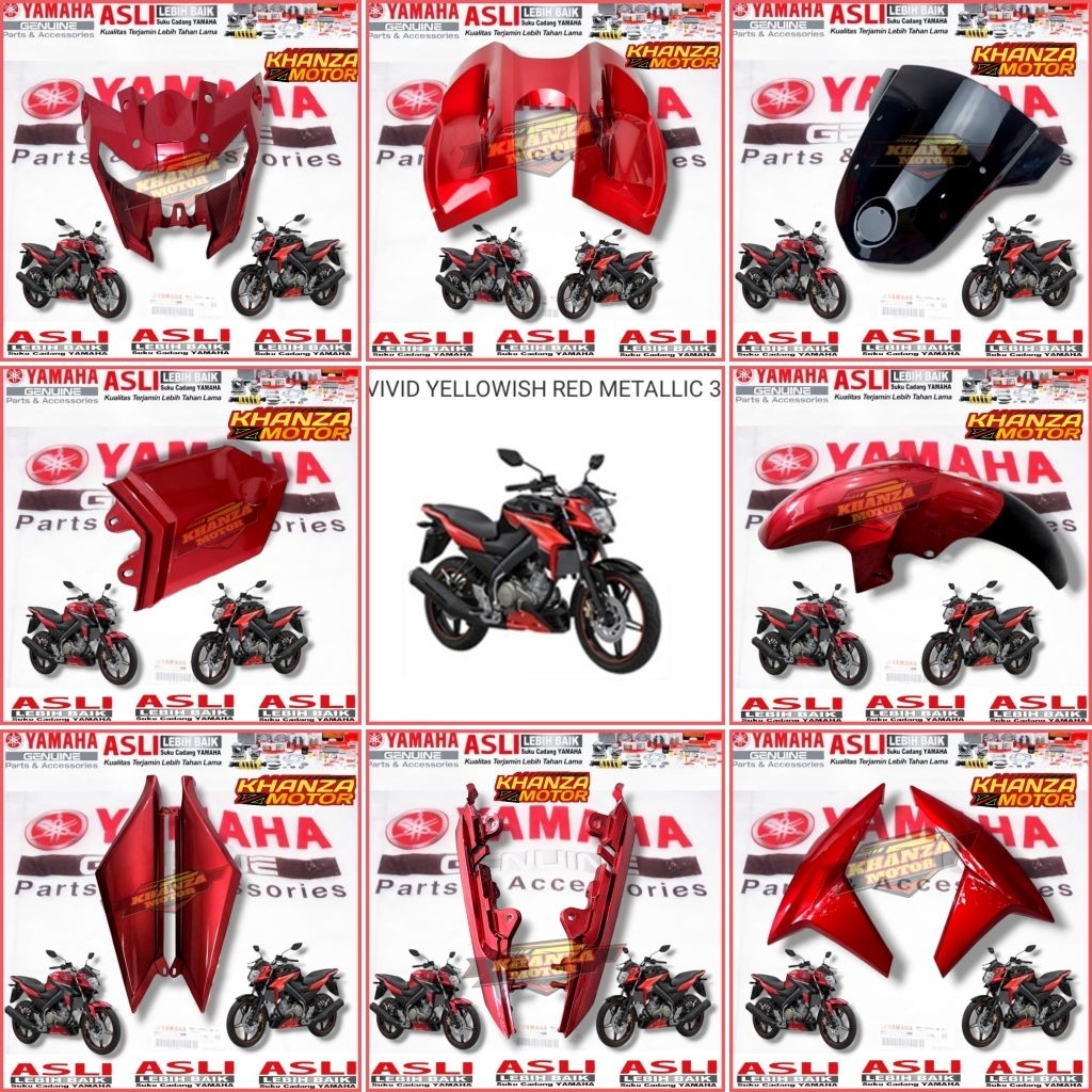 BODY BODY HALUS VIXION NEW NVA 2015-2016 ADVANCE ORIGINAL YAMAHA Satuan merah