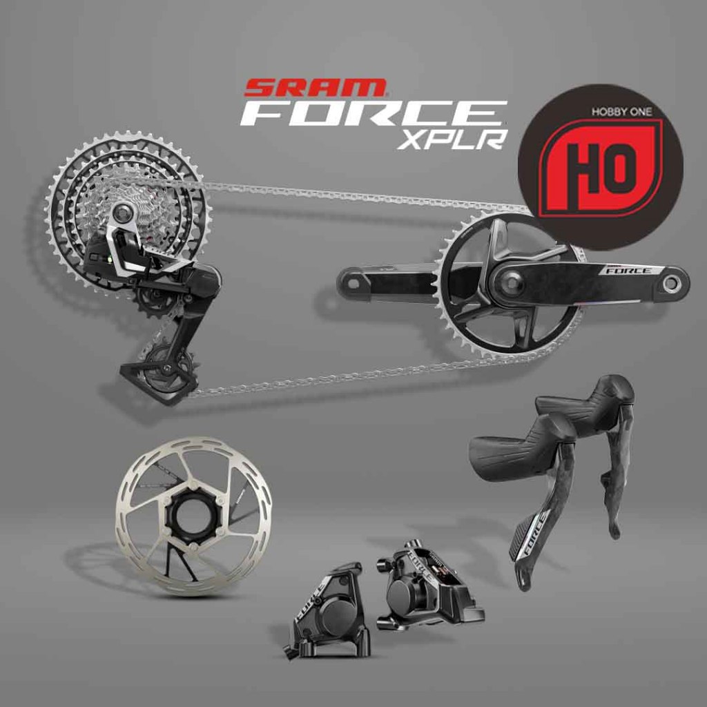SRAM FORCE XPLR AXS E1 Wide HRD Hydraulic Disc Brake 1x13 Speed Gravel Groupset