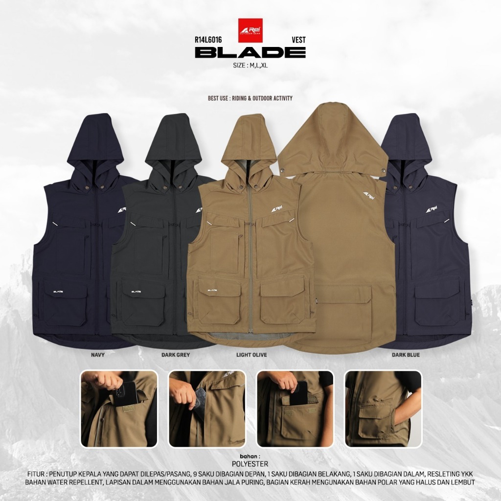 Rompi Pria Blade / Blade Vest Arei Outdoorgear