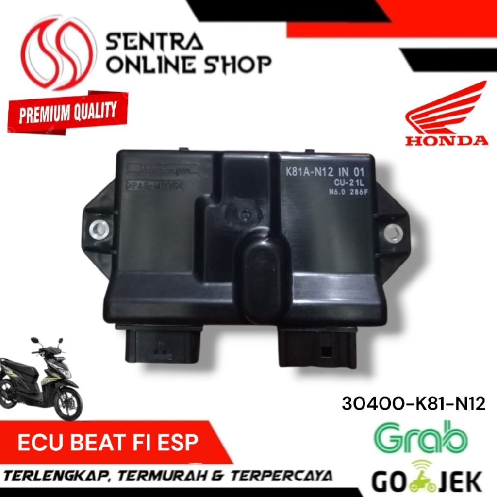 Ecu ecm beat street fi injection injeksi esp 2017 2018 2019 30400k81n12