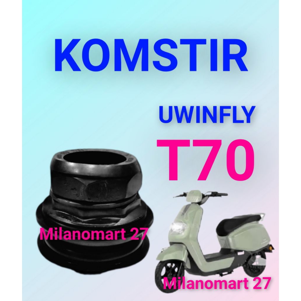 komstir sepeda listrik uwinfly T70 kones headset komfork sepeda listrik uwinfly t70