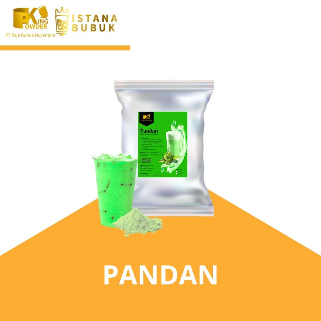 Bubuk Minuman Rasa Pandan Powder Drink Varian Rasa Pandan