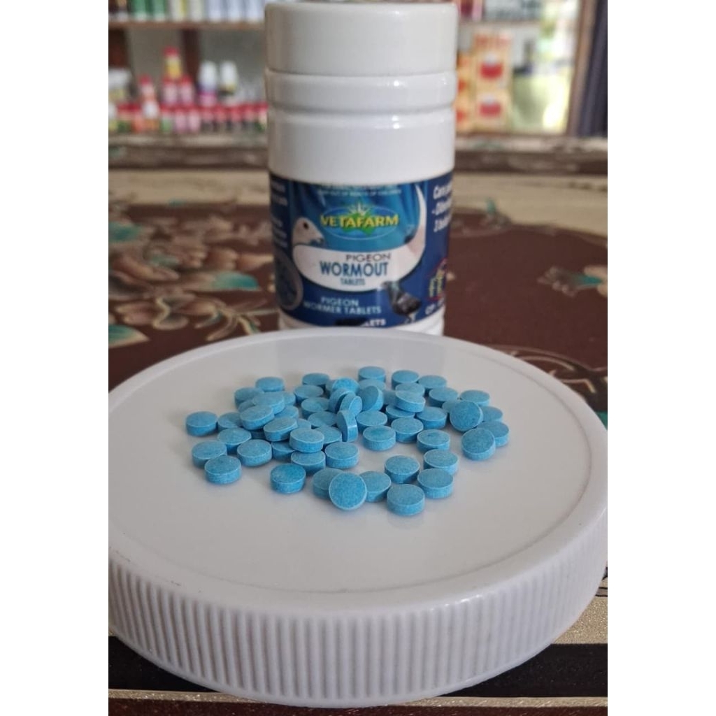 WORMOUT VETAFARM 100% Original Obat Cacing Burung Merpati