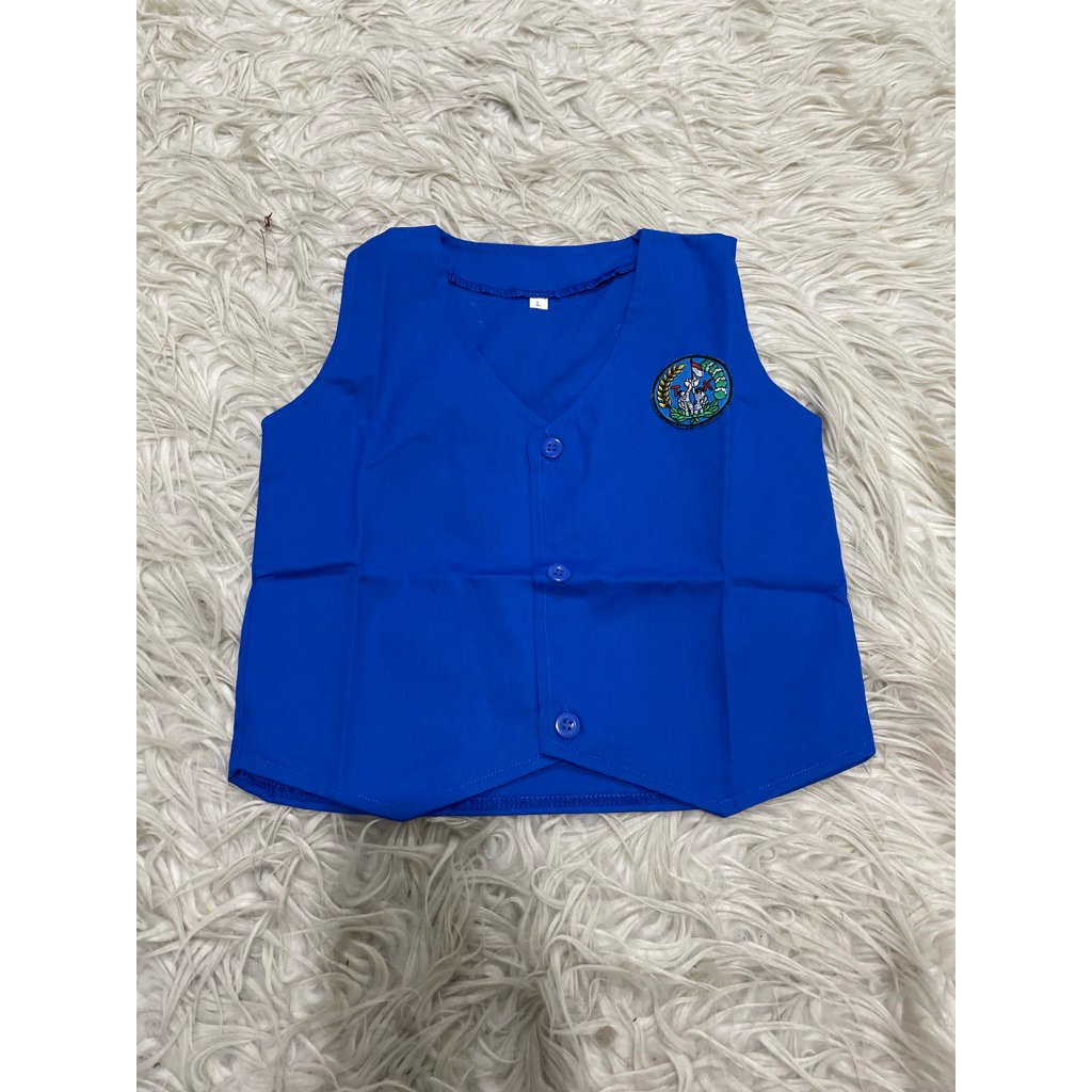 (Obral 2086) Rompi biru TK bahan seragam