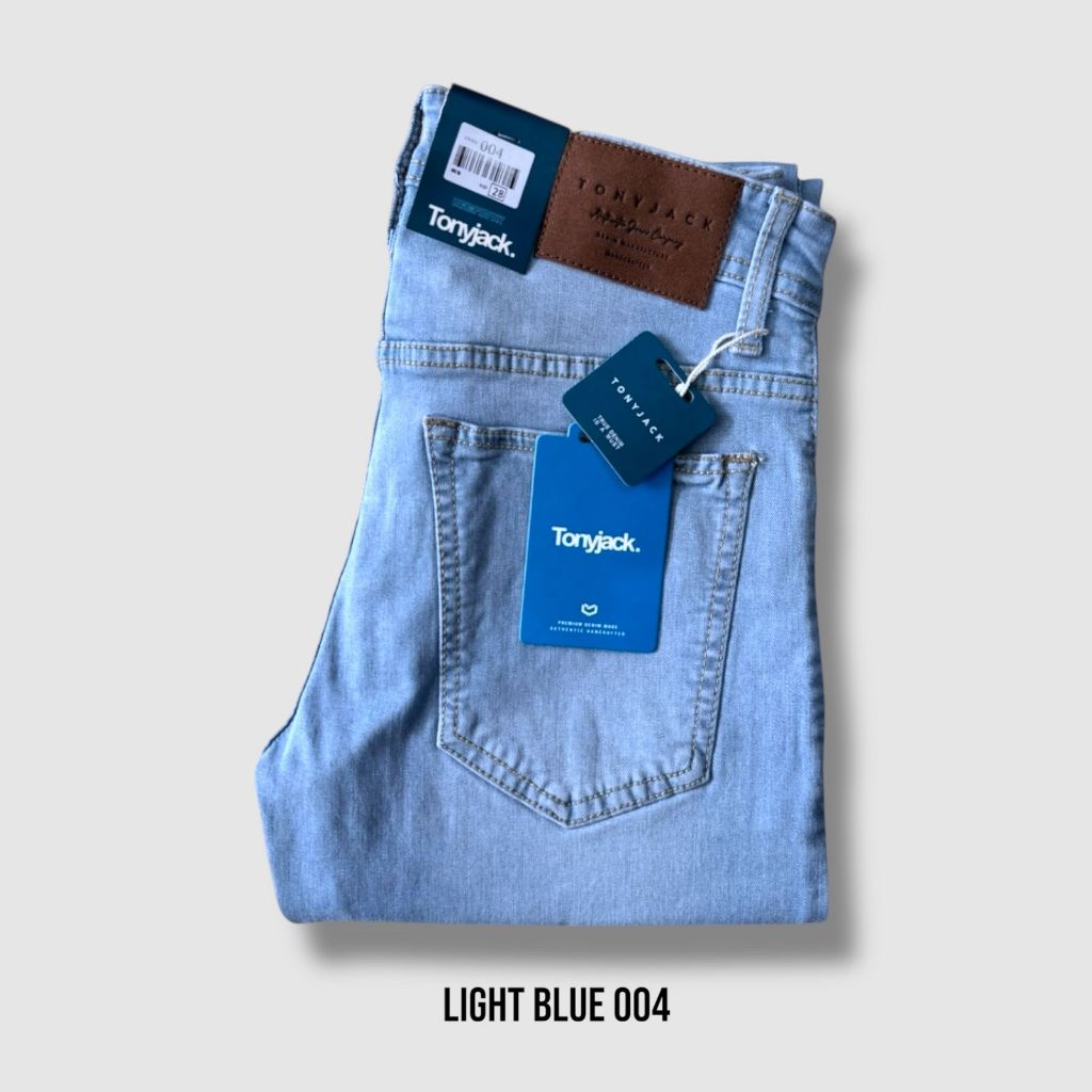 Celana jeans pria distro TONY JACK biru muda / celana panjang pria terbaru / celana pria terbaru / c
