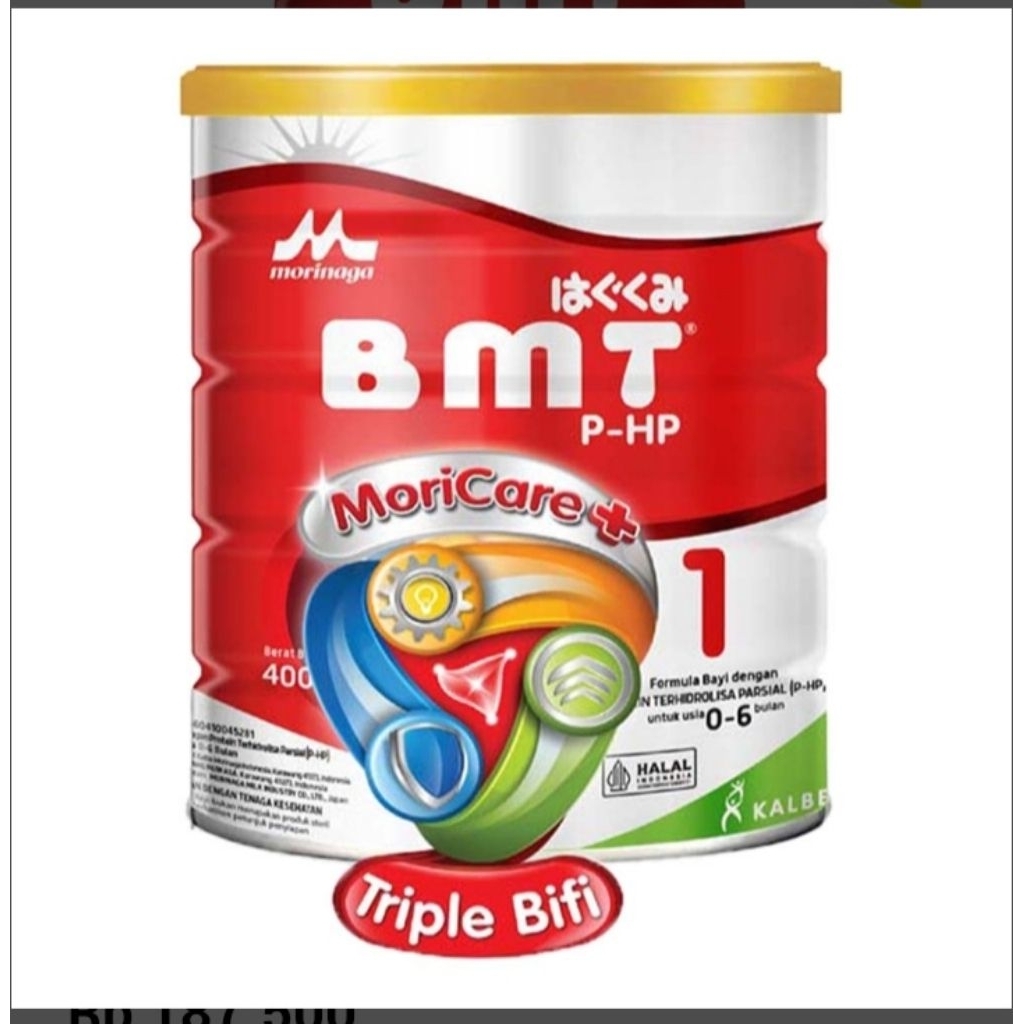 Morinaga BMT 1P-HP Susu bubuk Formula bayi 0-6bulan Plain 400gram
