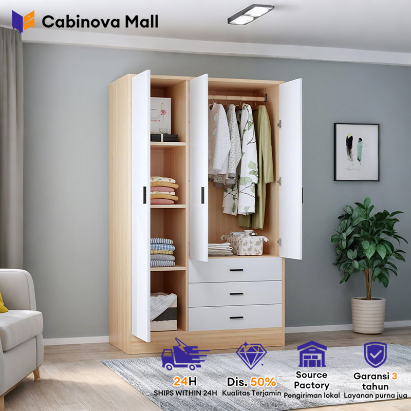 Lemari Pakaian 4 Pintu Lemari Pakaian Besar Lemari Pakaian Estetik