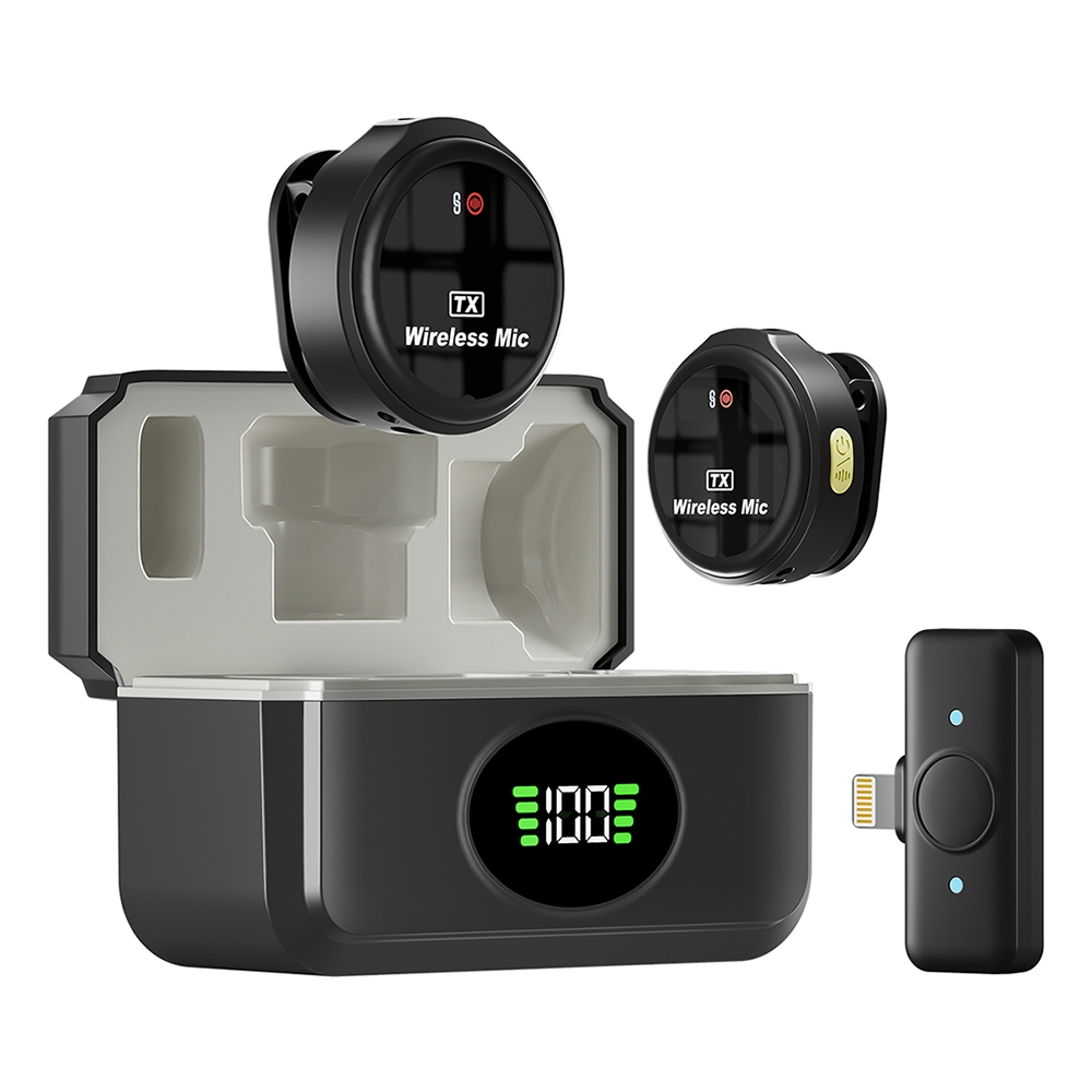 Wireless Microphone Magnetic Clip on Microphone Dual Mikrofon Wireless Mikrofon HP Lavalier Micropho