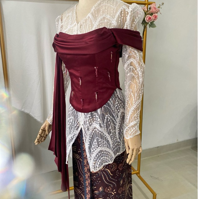 SEVENBEE - CAMISOL DRAPERY Payet Prewedding Jawa Attire Outfit Studio Prewedding Indoor Camisol Paye