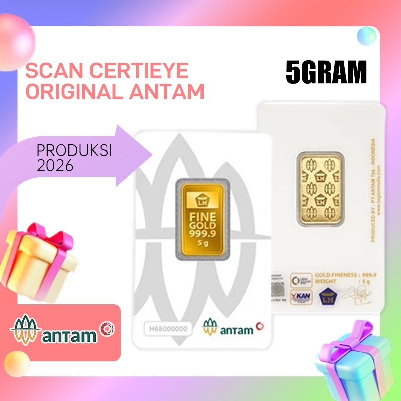 Antam Logam Mulia Emas Antam5 Gram Emas Logam Mulia Antam 5 Gram