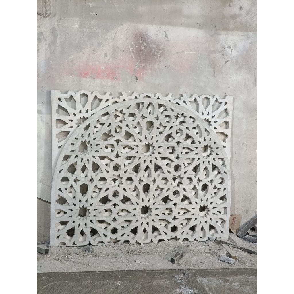 Motif Krawangan GRC Masjid Islami Dan Estetik