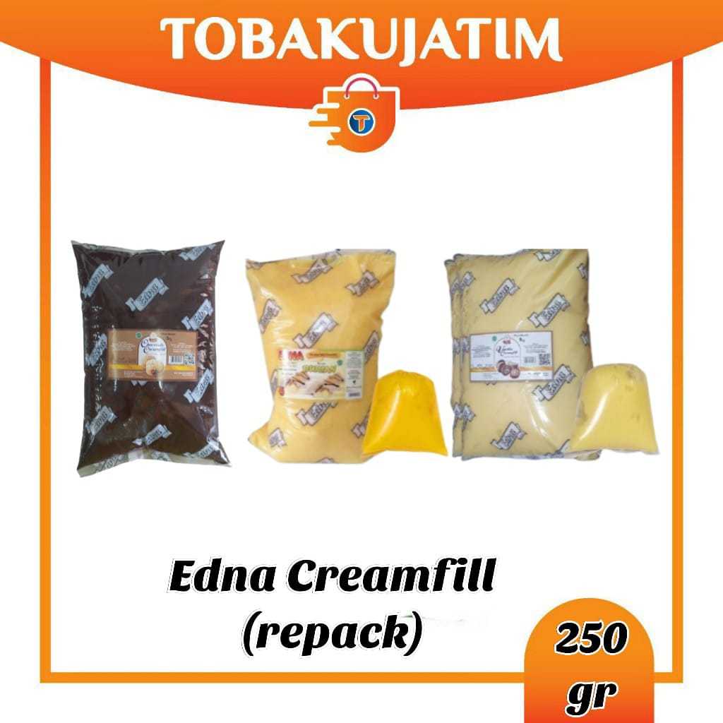 (250 GR) SELAI EDNA Creamfill VANILLA isian roti topping