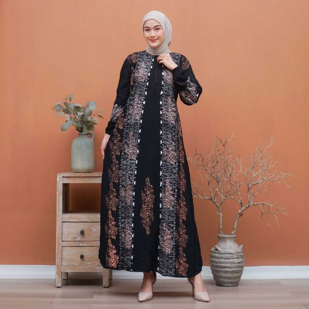 Gamis Rayon Twill Bahan Rayon Tebal Panjang Semata Kaki Busui Friendly Adem Dipakai Urwah Al Bariqy