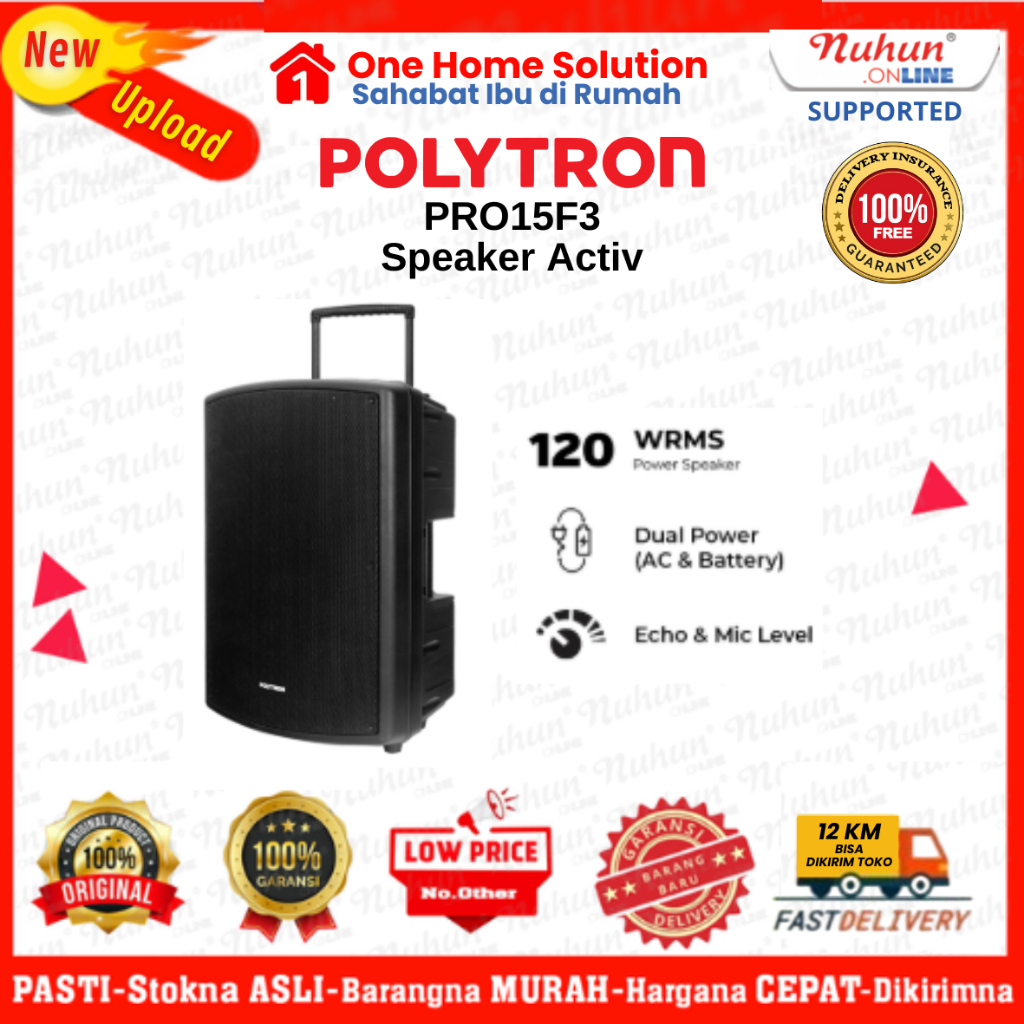 Polytron Speaker Aktif Bluetooth Pas Pro15F3 15" Dual Power
