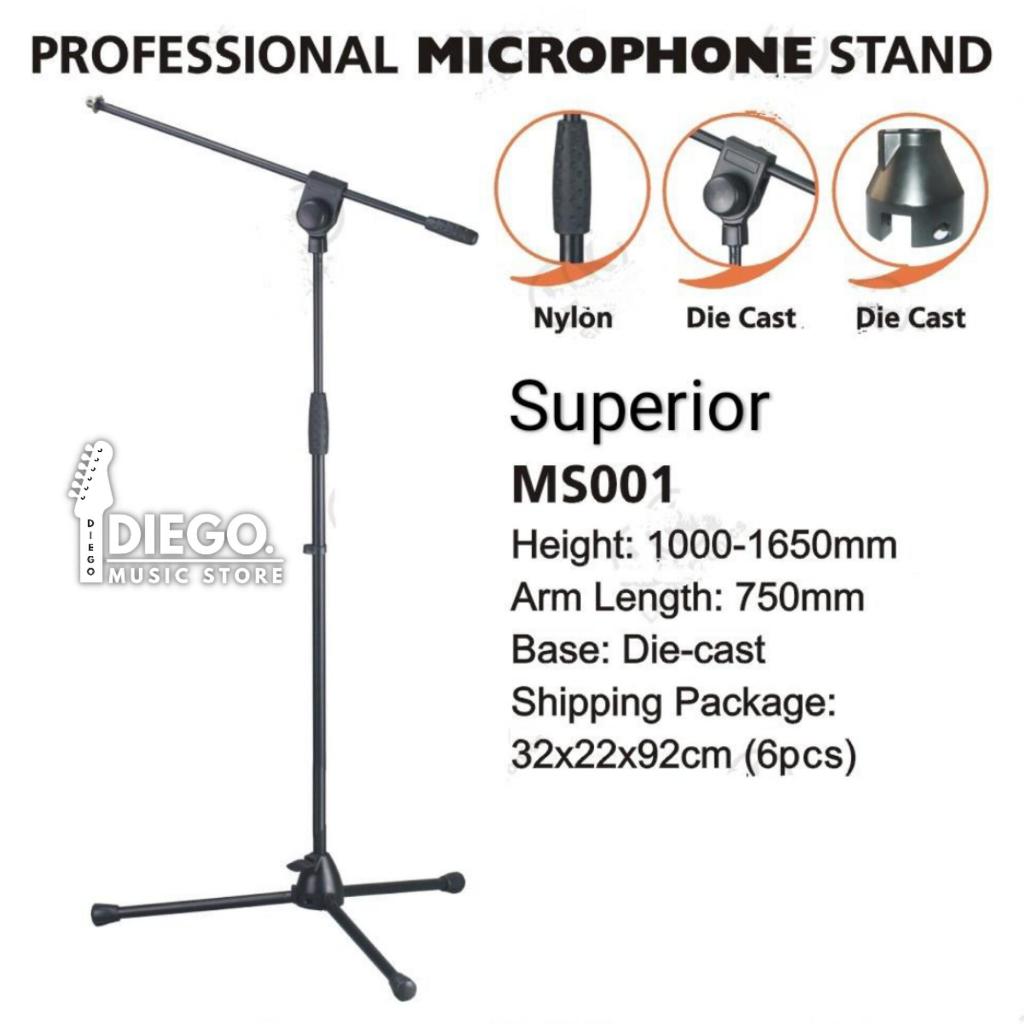 STAND MIC SUPERIOR MS001+MS043 / SUPERIOR MS-001+MS-043