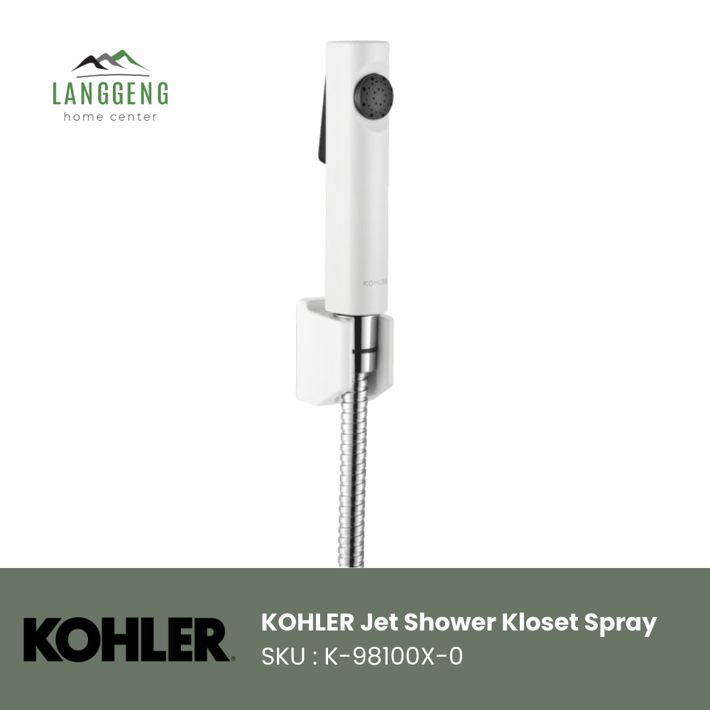 Kohler Cuff Jet Shower White K-98100X-0 | Semprotan Toilet Kohler