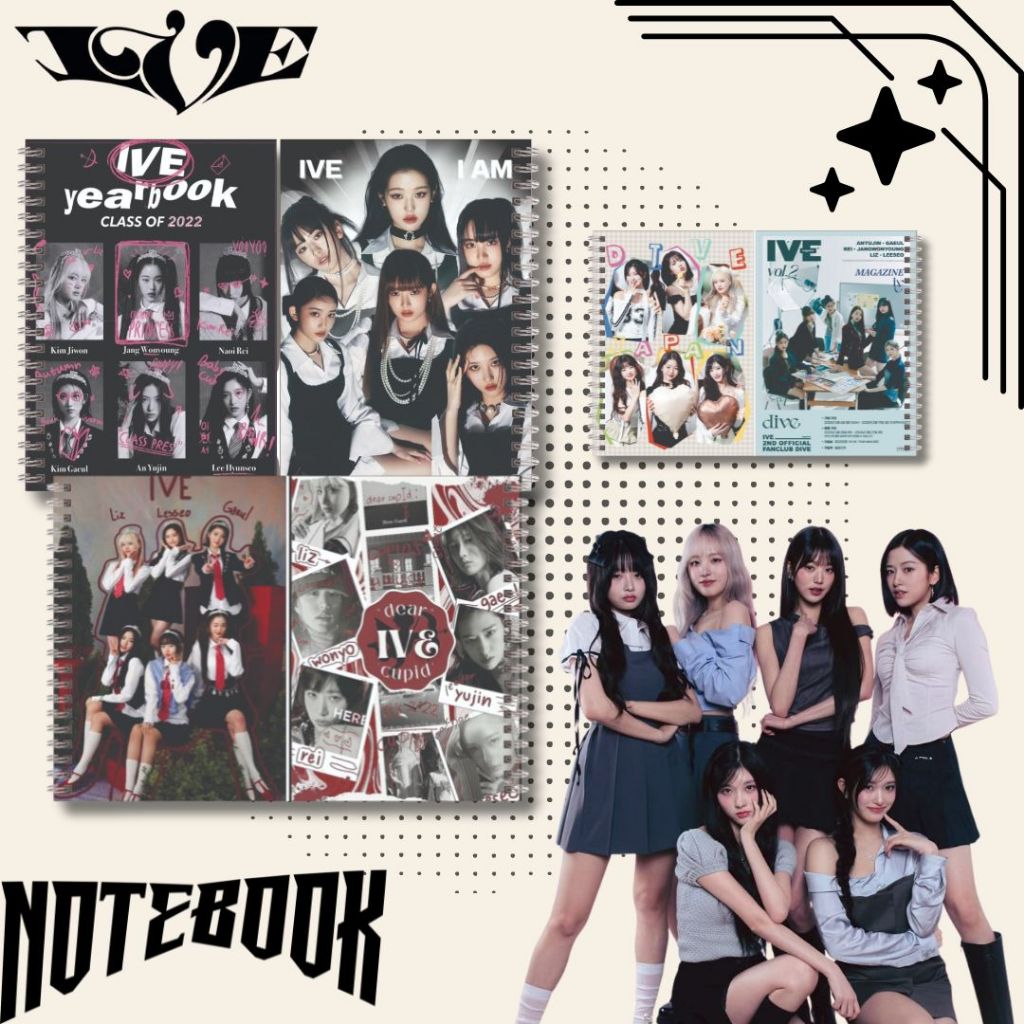 NOTEBOOK KPOP IVE / BUKU CTATAN IVE KPOP IDOL