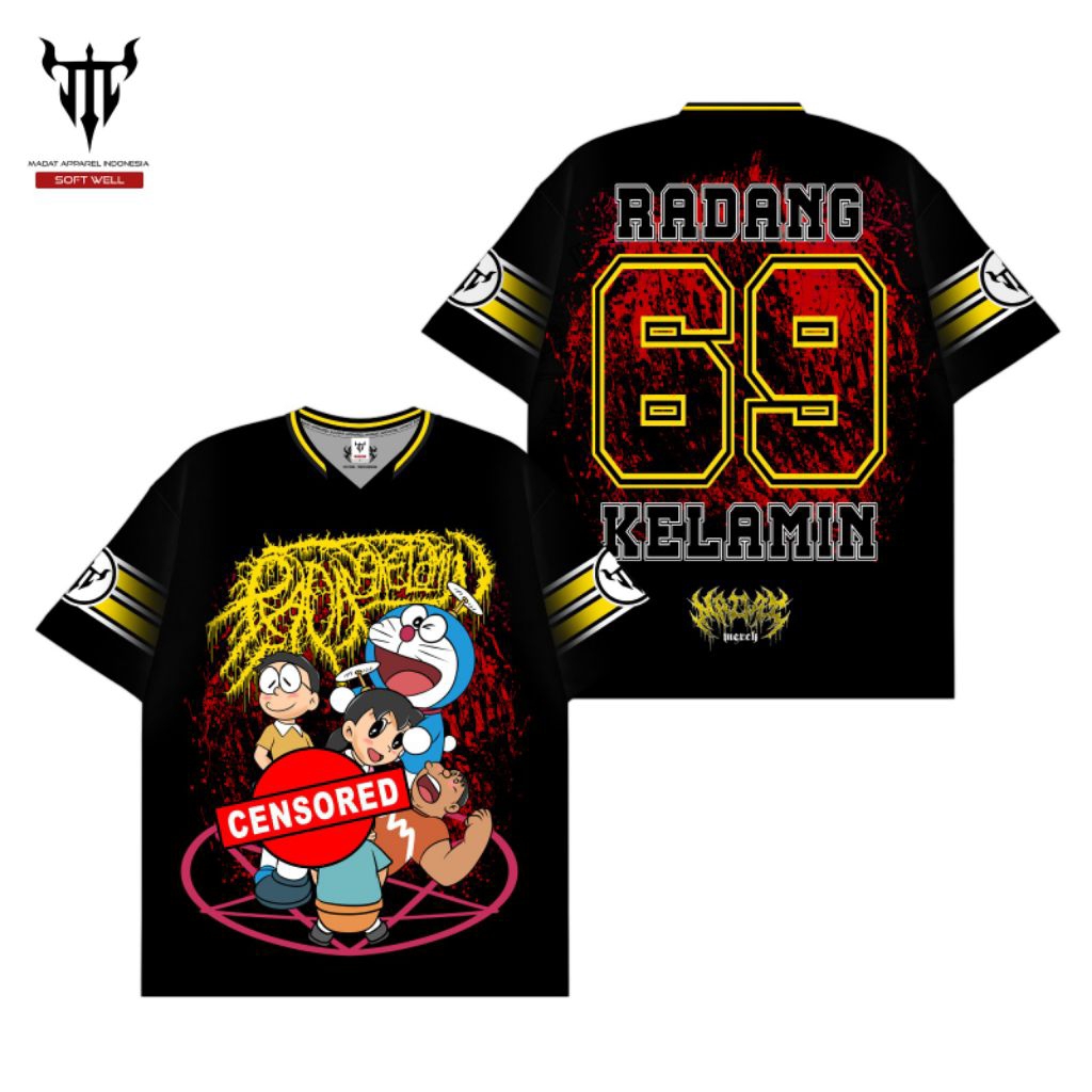 RADANG KELAMIN - 69 DORA | JERSEY | | T-SHIRT DISTRO | BRUTAL DEATH METAL | EXTREME MUSIK | KAOS PRI