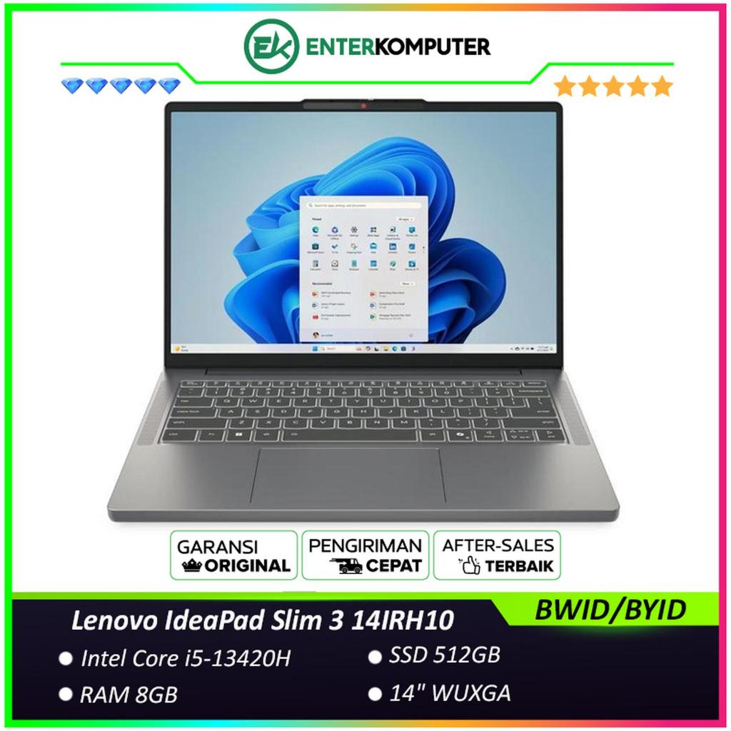 Lenovo IdeaPad Slim 3 14IRH10-BWID/BYID - Core i5-13420H RAM 8GB