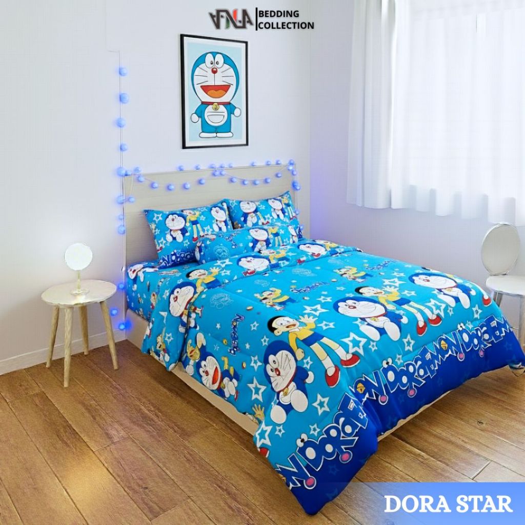 Bedcover Set Anak Karakter/Bedcover+Sprei Karakter Doraemon