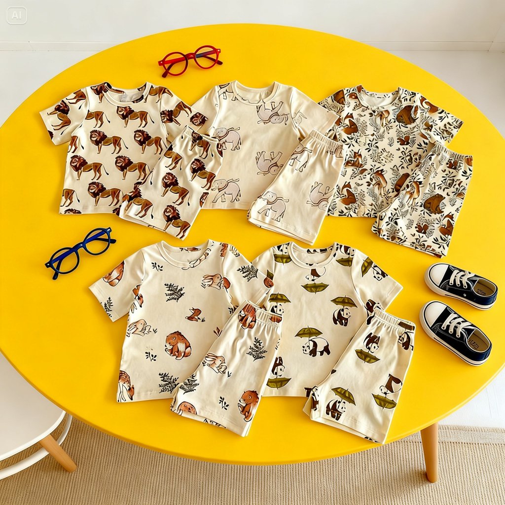 Setelan Anak Fullprint ANIMAL 1-7 Tahun UNISEX