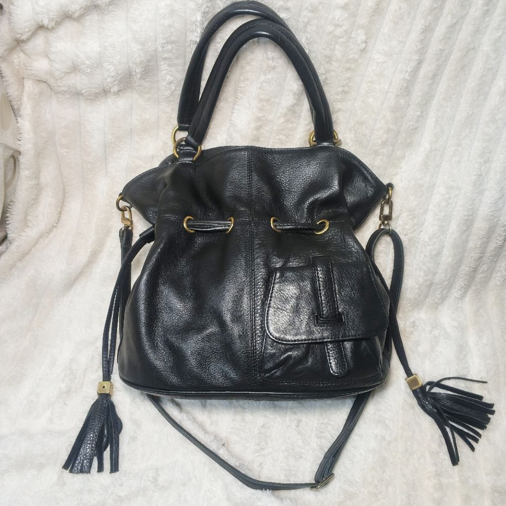 Tas Bahu Sling Serut Ala Lancel Kulit Asli No Brand PL