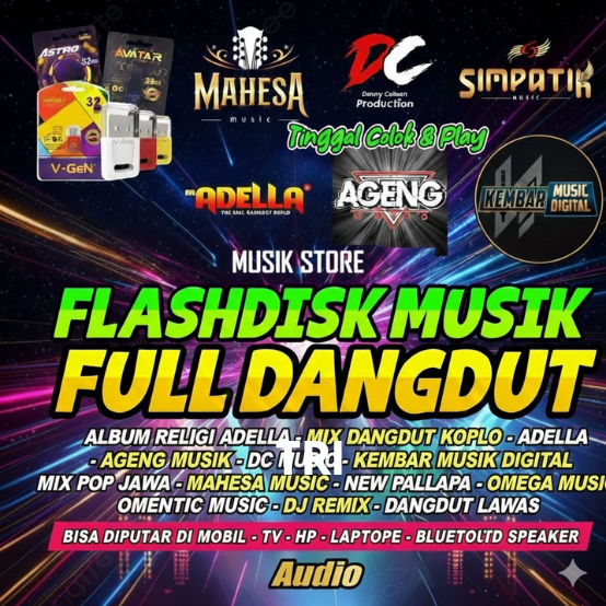 FLASHDISK LAGU DANGDUT FULL 32GB - FLASHDISK MOBIL FULL LAGU