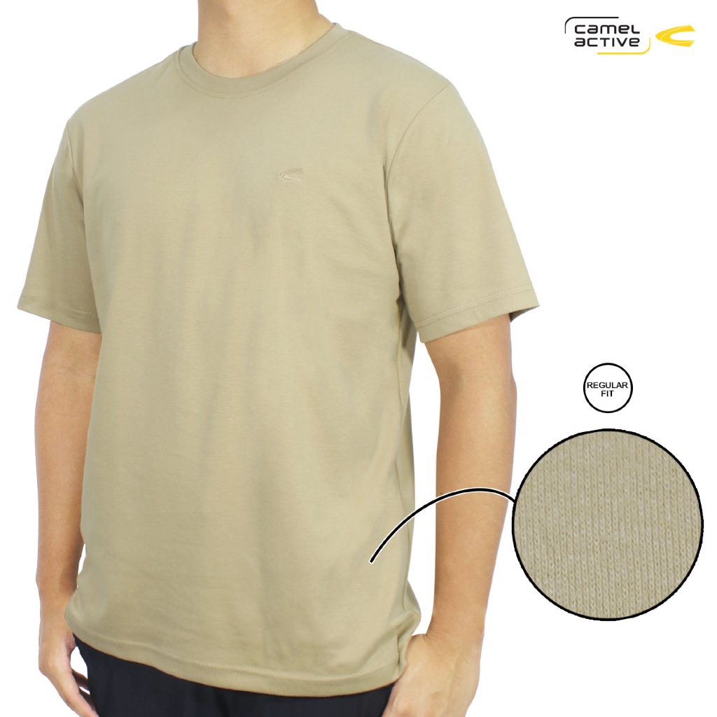 camel active Men's Soft Camel Interlock Cotton T-Shirt