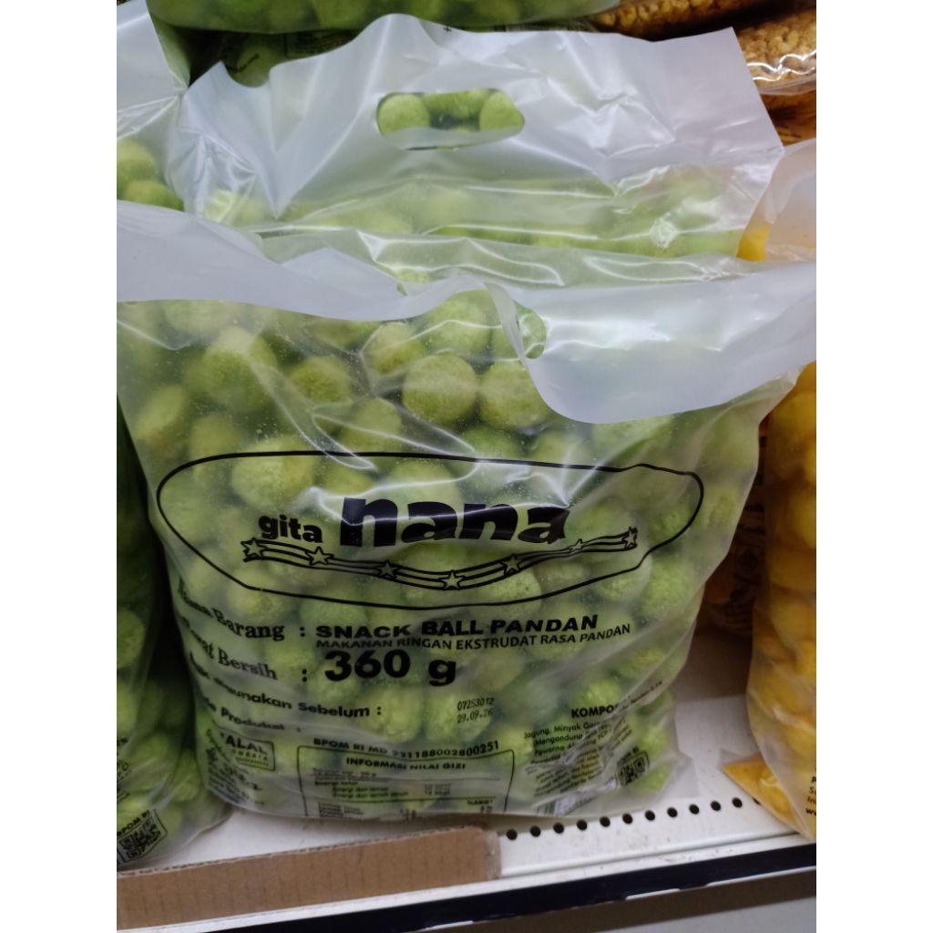 Nana Snack ball rasa pandan 360g