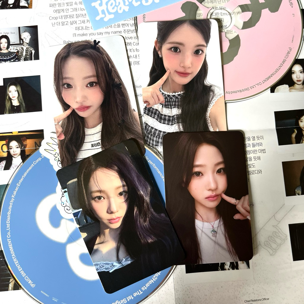 [baca deskripsi] photocard official aespa hearts2hearts yuha stella karina makestar fs whiplash pob 
